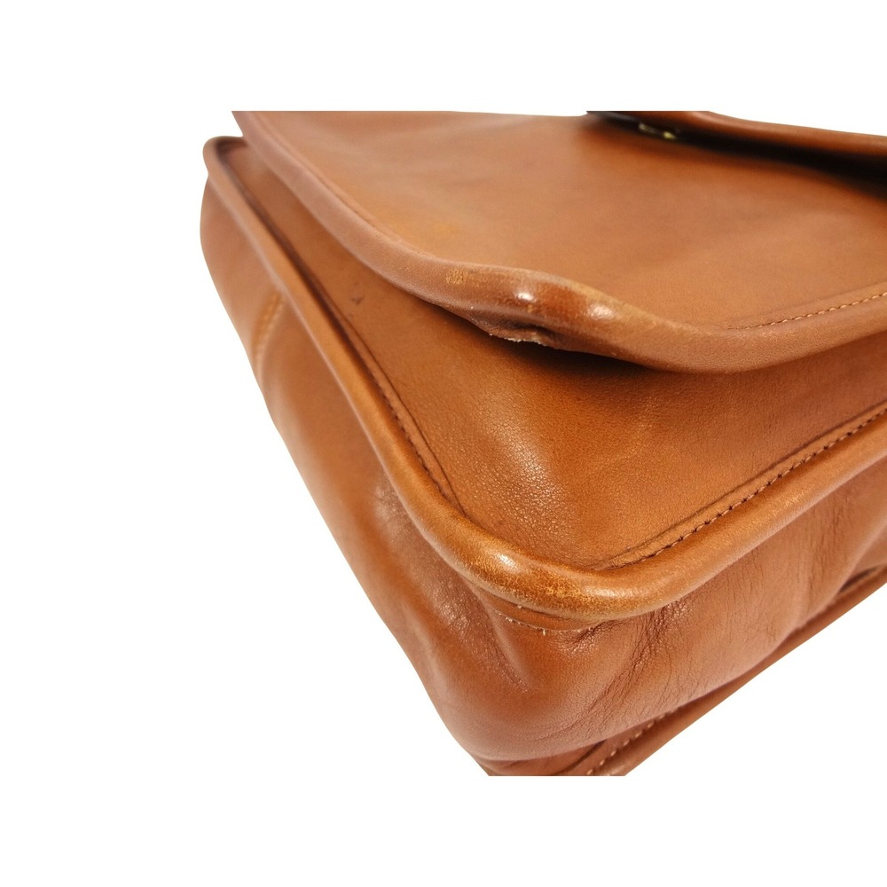 Vintage Coach Kent Crossbody Bag British Tan Leather 9916 Brass COA - Picture 8 of 11